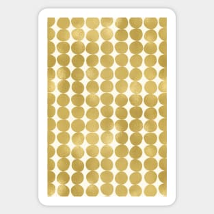 Midcentury Modern Dots in Gold Sticker